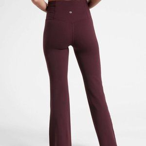 Burgundy Elation Flare Pant Athleta Large Tall